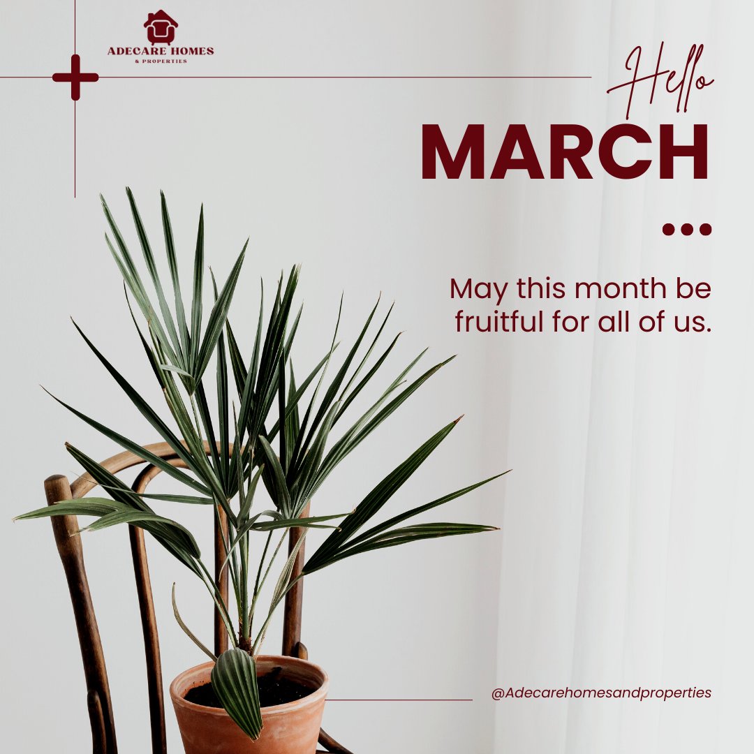 AdecareHomes's tweet image. Have a fruitful month everyone.

#properties #homes #interiordecor #gerardroofing #march
