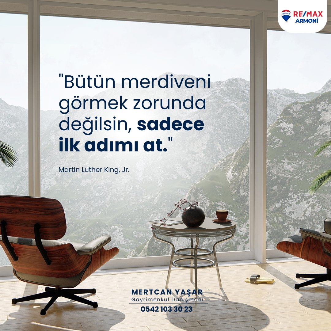 İlk adımı atın, köşede ne olduğunu asla bilemezsiniz!

MERTCAN YAŞAR
Gayrimenkul Danışmanı
0542 103 30 23

#remax #remaxtürkiye #gayrimenkul #gayrimenkuldanışmanı #gayrimenkuldanışmanlığı #mertcanyasar #emlak #emlakçı #emlakdanışmanlığı #emlakdanışmanı