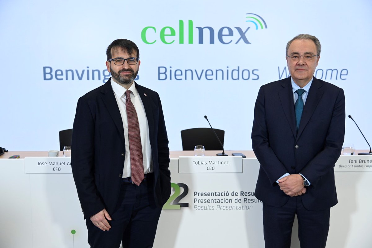 #Cellnex CEO Tobias Martinez, and...