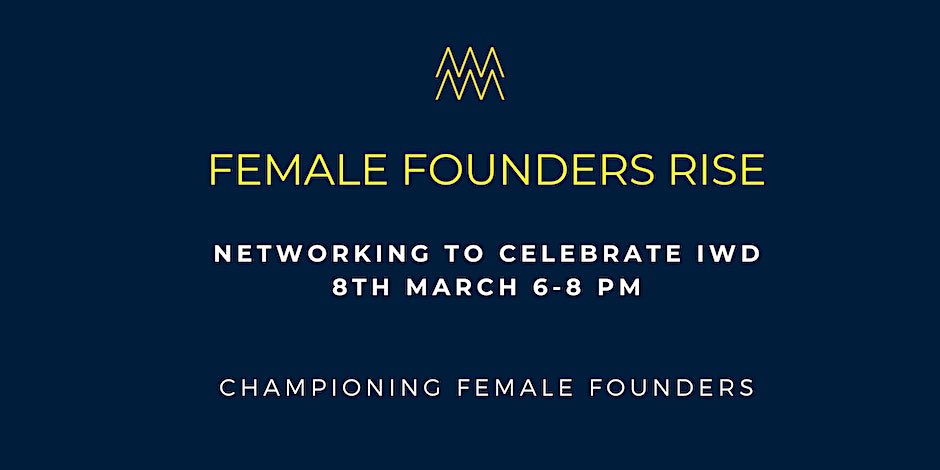 Join 120 female founders (mostly raising) and VCs and investors to celebrate IWD.  Are you coming?
If not DM me for tickets going to be fun 🤩 #vc #venturecapital #femalefounders