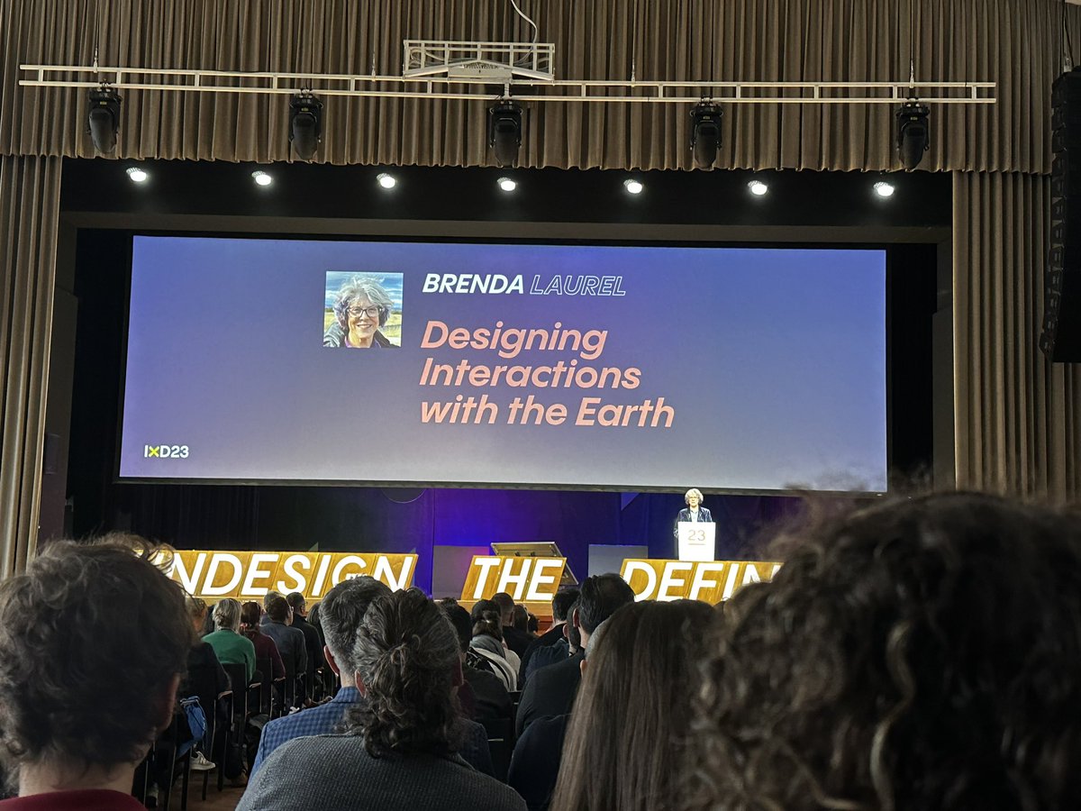 Very insightful <a href="/brendalaurel/">Brenda Mason</a> at <a href="/ixdconf/">Interaction Week</a> #ixd23 #Zurich