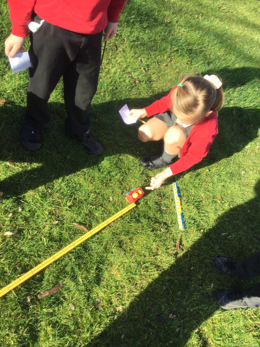 MD_Class3's tweet photo. ⭐️ FORCES &amp; MAGNETS⭐️
In our new science topic children measured how far a toy car travelled on different surfaces using a push force. 
Were our predictions correct? 🚗 @MillDamSchool #MDscience https://t.co/x7rR7D3eAP