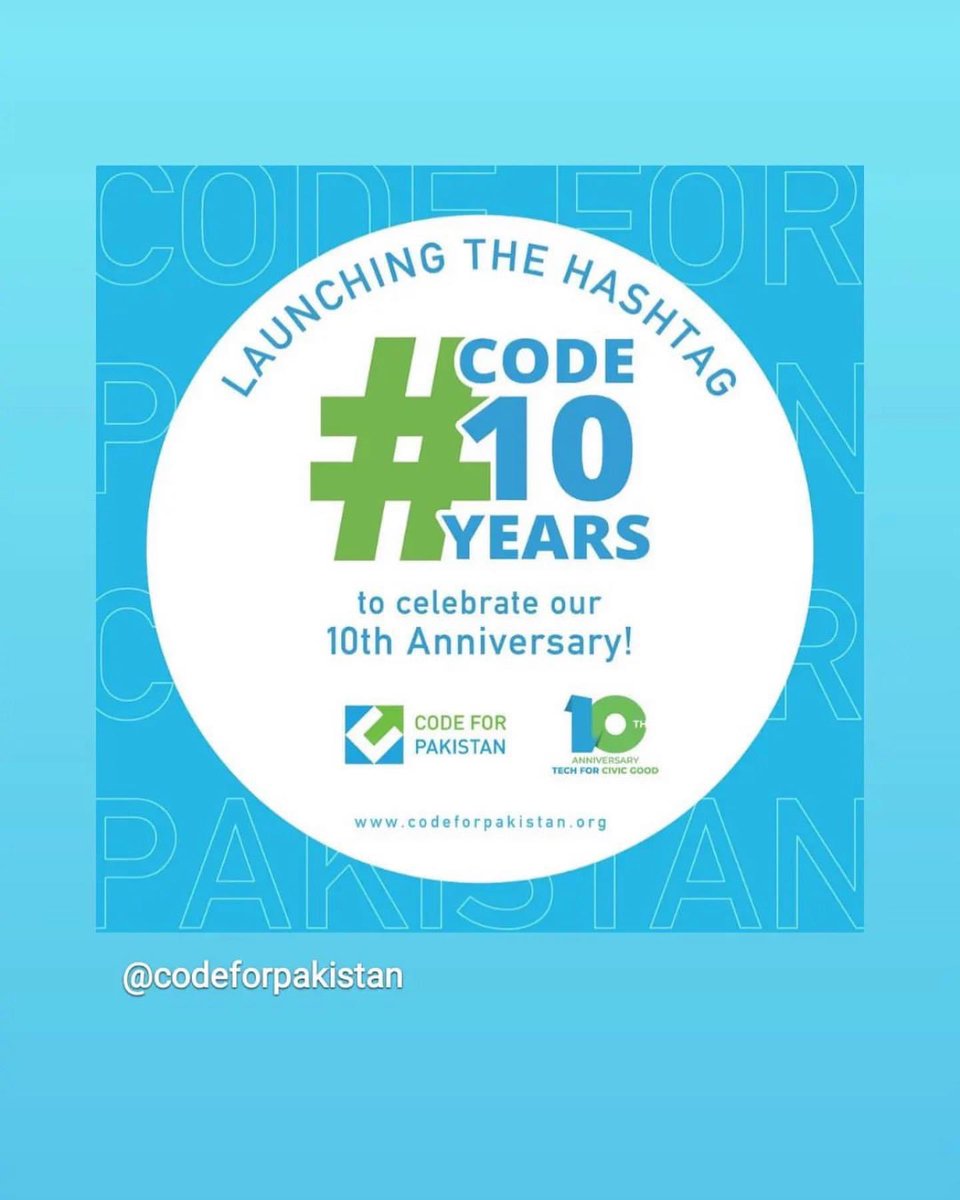 #code10years #CodeforPakistan