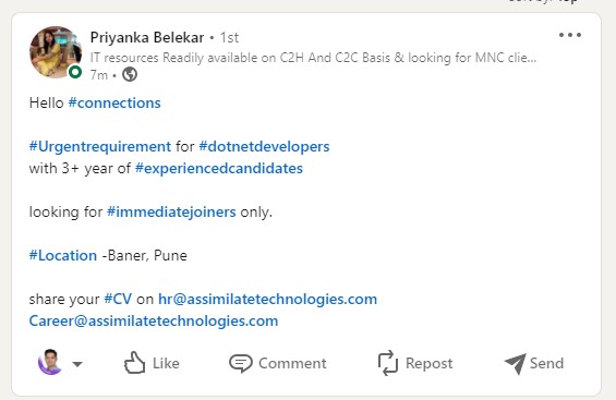 SanjayTaskar's tweet photo. Urgent requirement of .NET developers. @DotnetLearners @dotnet @dotnet @dotnetonAWS @softwarejob https://t.co/6DiL3ptyXQ