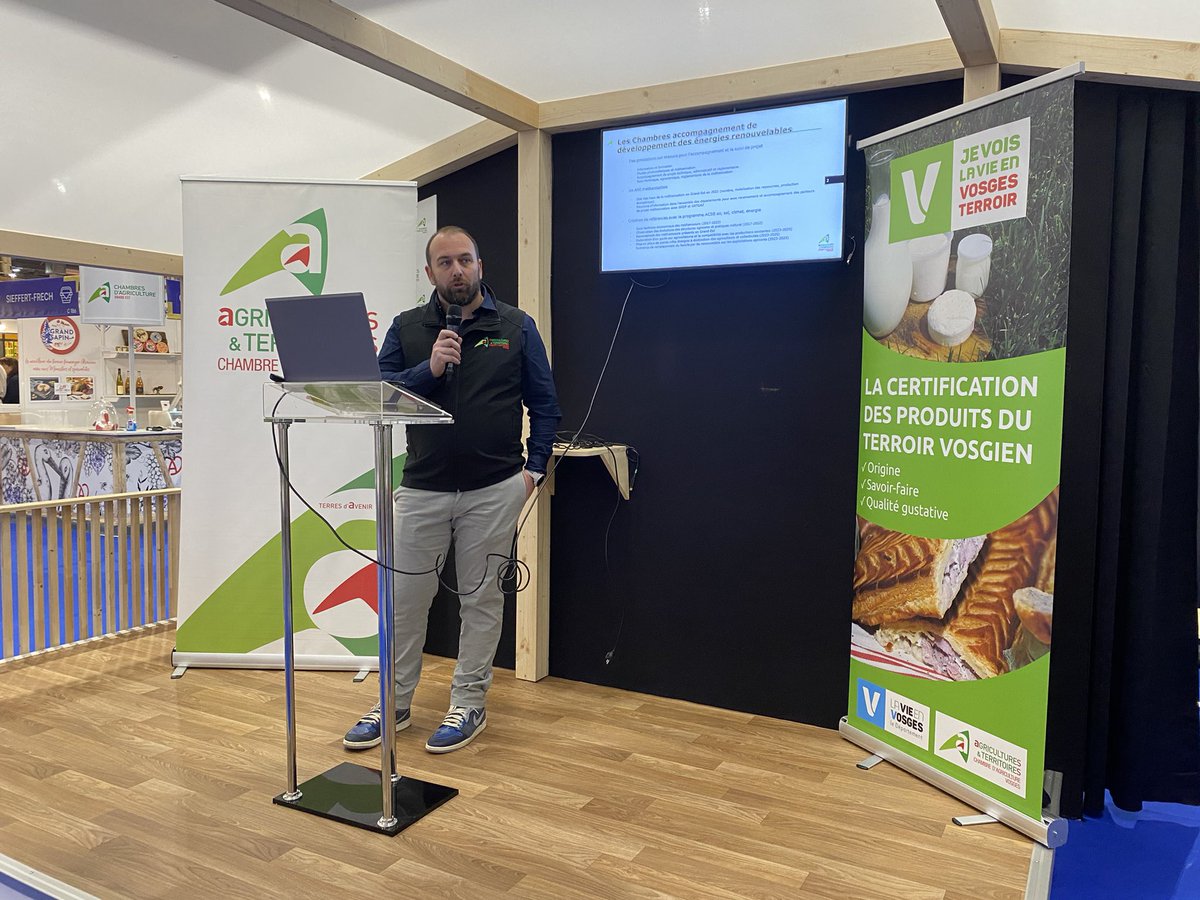 Dès exploitations compétitives ancrées dans leur territoire : intervention de <a href="/LhuillierDamien/">Damien L'huillier</a>, Pilote Énergie à la <a href="/ChambagriVosges/">Chambre d'Agriculture des Vosges</a> au #SIA2023 !
Zoom sur les enjeux pour l’agriculture à horizon 2050 🚜