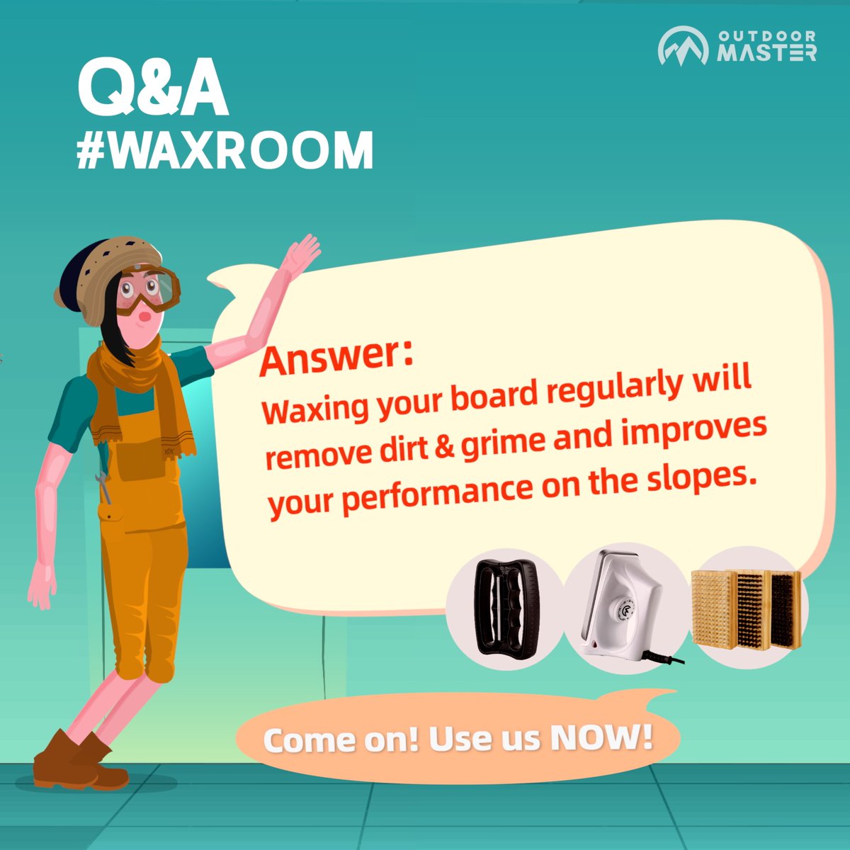 OutdoorMasterUS's tweet photo. ❓Q&A #snowboardwax #skituning Q&A❓
To ensure that you have a safe and enjoyable experience on the mountain, it's crucial to maintain your snowboard and skis in top shape.
.
#OutdoorMaster #DoWhatYouBelieve #skiing #snowboarding #skiservice #HowToWax #snowboardmaintenance https://t.co/nb9usuAe5C