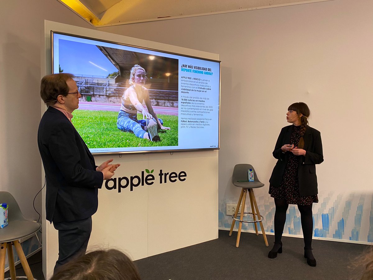 Hoy nos encontramos en la presentación del Estudio 'La visibilidad del deporte femenino en los medios de comunicación' de la mano de @appletree_ES y <a href="/LETSREBOLD/">REBOLD</a>