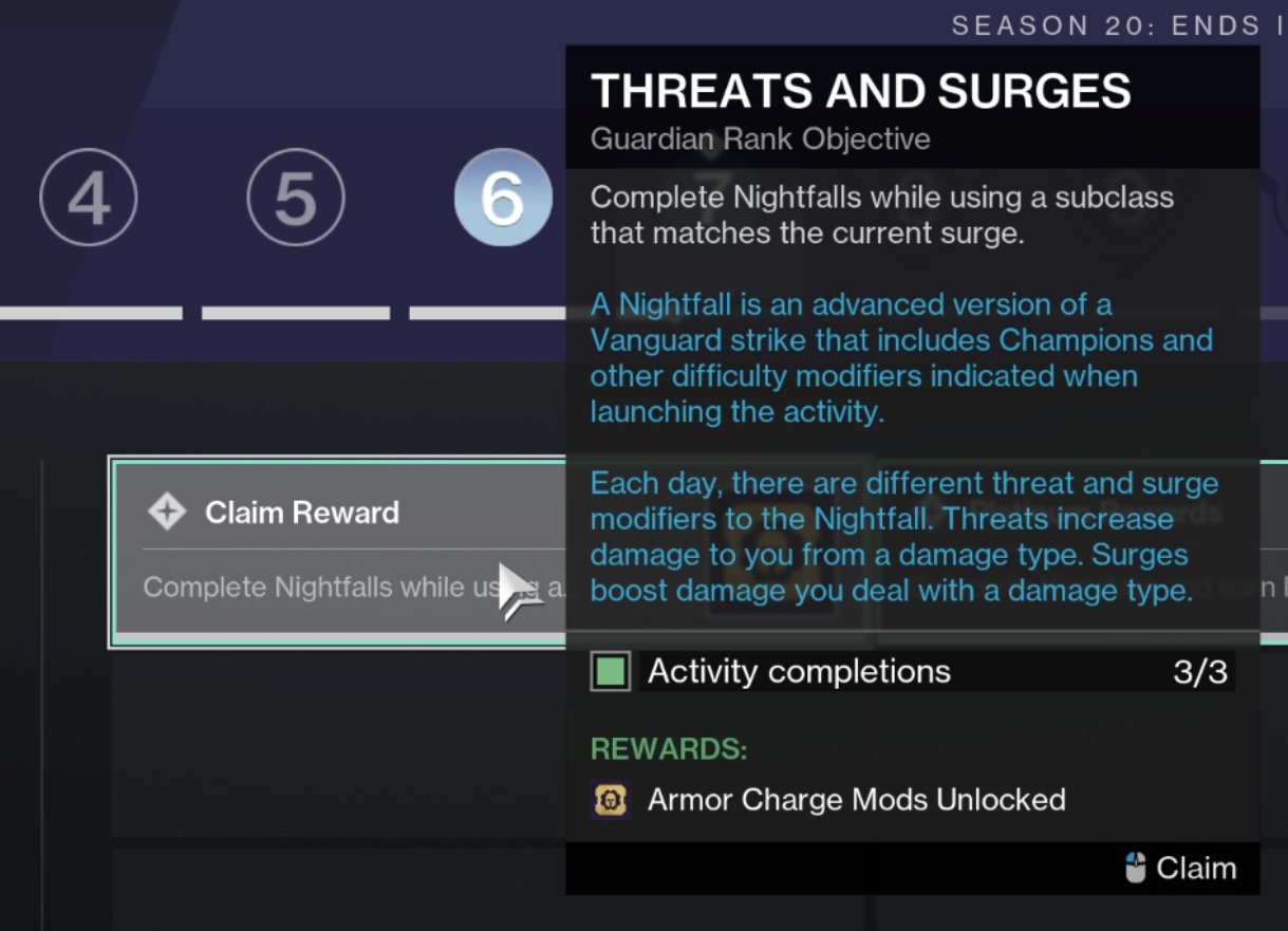 KackisHD on X: “So this Guardian Rank says it unlocks more Armor