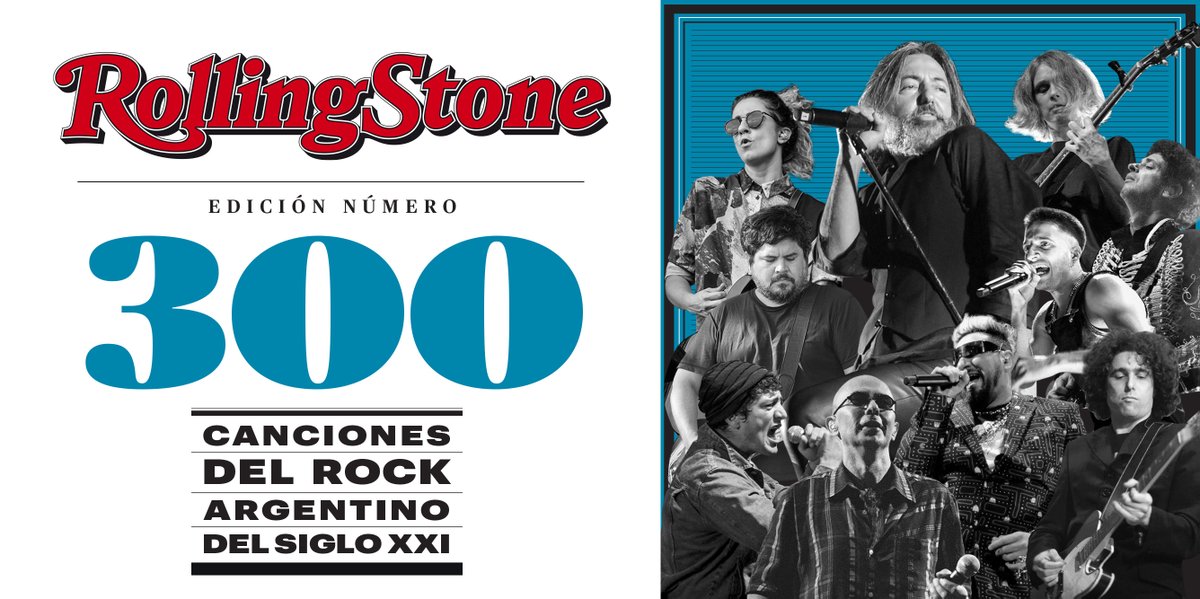 RollingStoneAr's tweet photo. Las 300 canciones del rock argentino del siglo XXI. Para celebrar nada menos que su edición número 300, Rolling Stone Argentina presenta esta lista con lo mejor de la producción local en los últimos años. https://t.co/NyoImF8jDD https://t.co/DMGGjbGh4X