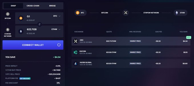 RocketXexchange's tweet photo. Project: RocketX ($RVF)
Website: https://t.co/6odTLMuJAb
App: https://t.co/C63qQhoEBP

We support 1-click cross-chain swaps of Native assets between #ETHW and all other leading blockchains like #BTC, #ETH, Arbitrum, Tron &amp; 20+ blockchains.

Announcement👇
https://t.co/ZkHsMgDaA0 https://t.co/TQgHJipP3n