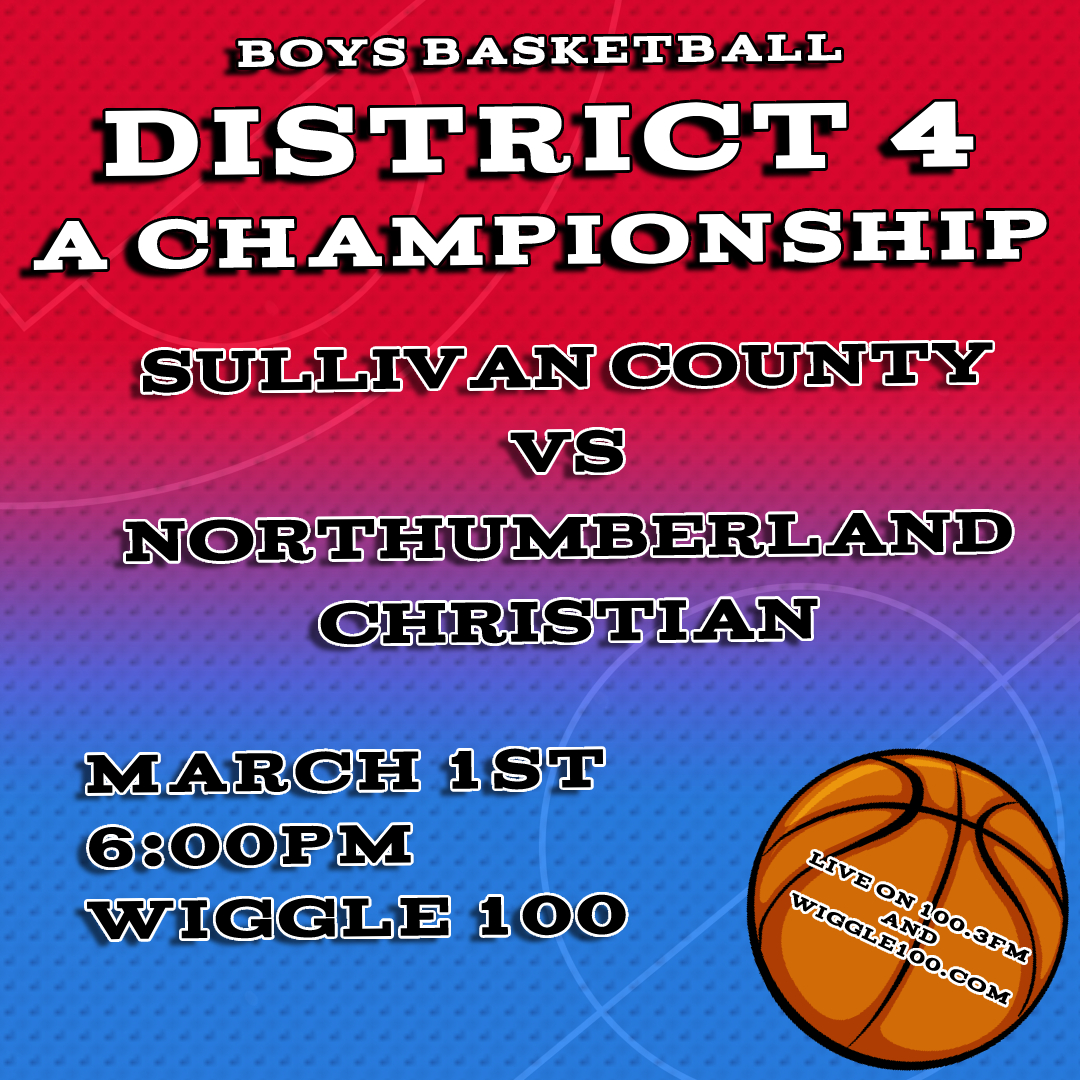 Wiggle100Radio's tweet photo. It's time for more D4 Basketball action!🏀Tune in tonight at 6 to listen to Sullivan County take on Northumberland Christian in the Class A Championship game! Listen live on 100.3FM, https://t.co/kWLv8wgDxu, or on the Tune In App by searching WHGL #piaabasketballchampionship https://t.co/YPYyNTK8jo