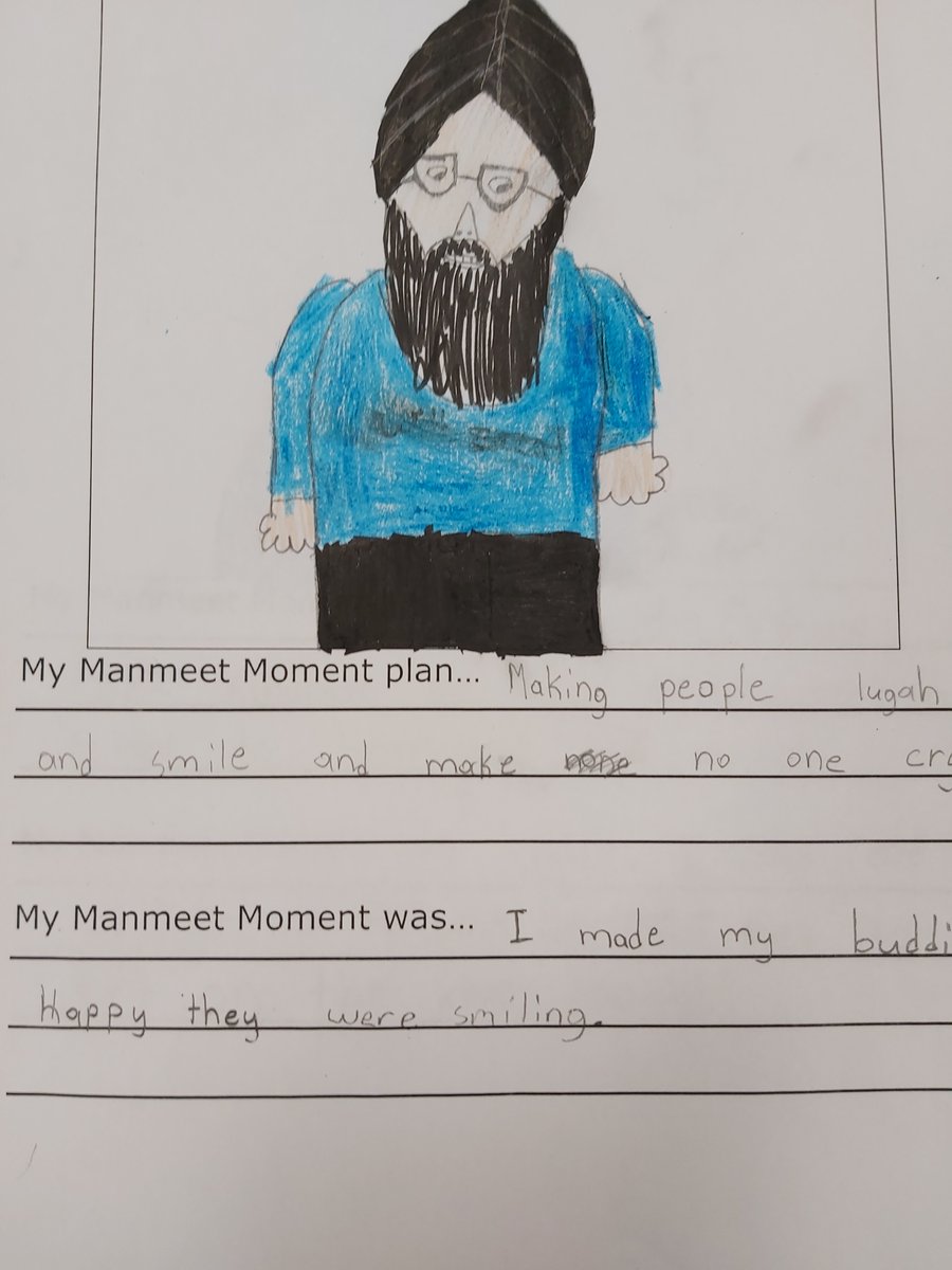 MrHuntersClass's tweet image. Happy Birthday Manmeet! This week, students are celebrating your legacy and reflecting on their own #ManmeetMoments . Photo’s from Cartier’s Grade 4 students @MsBhullarCbe