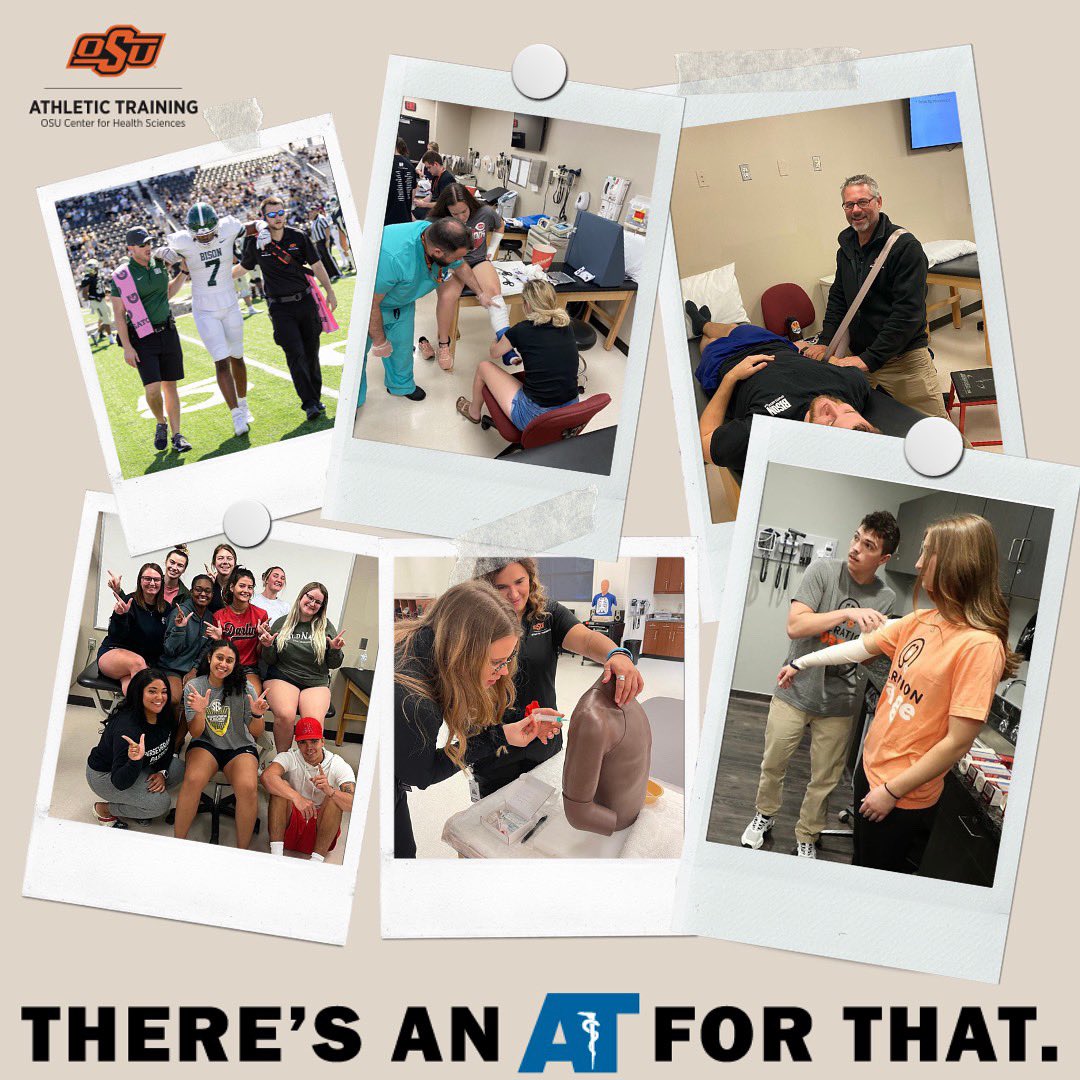 March is finally here…it’s National Athletic Training month! Join us for the next month as we showcase our alumni and preceptors working throughout the diverse areas of athletic training.
#natm2023 #theresanatforthat #at4all #athletictraining #athletictrainers #okstatemat