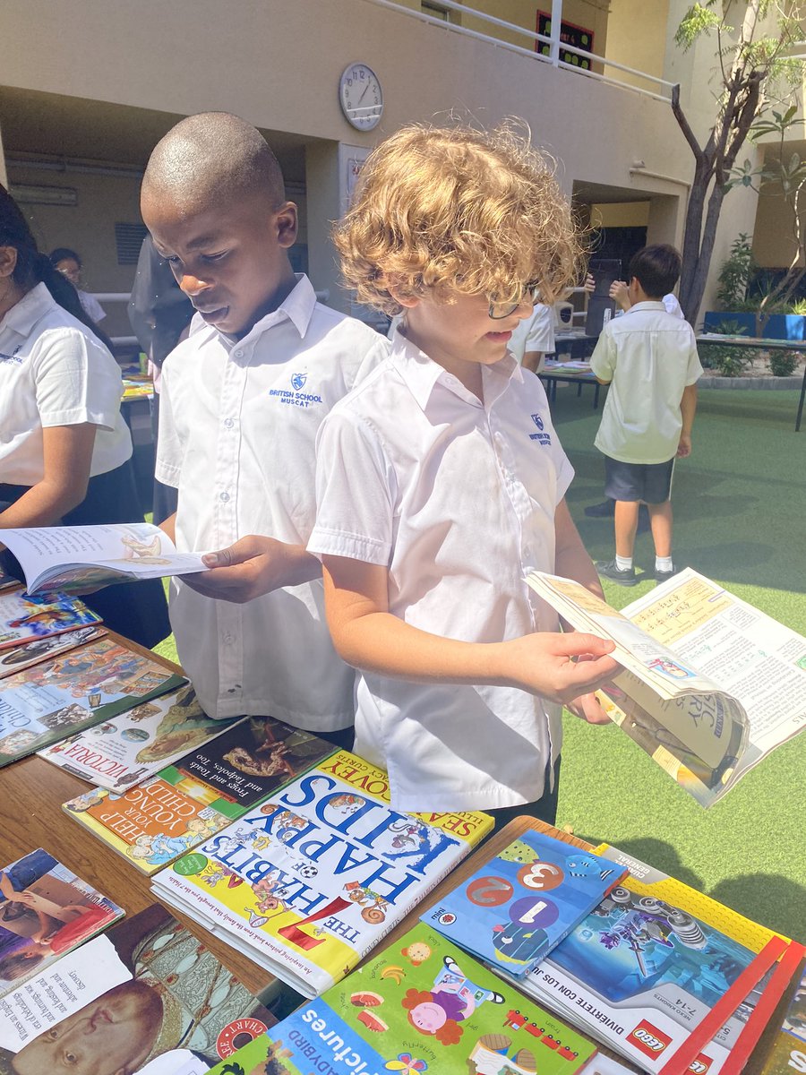 BSMuscatPriDHTL's tweet image. Our @BSMuscatY5 students have been #communityminded this week!. They have been selling donated books in order to raise money for our school charities. All our students were very excited to buy new books in time for #WorldBookDay