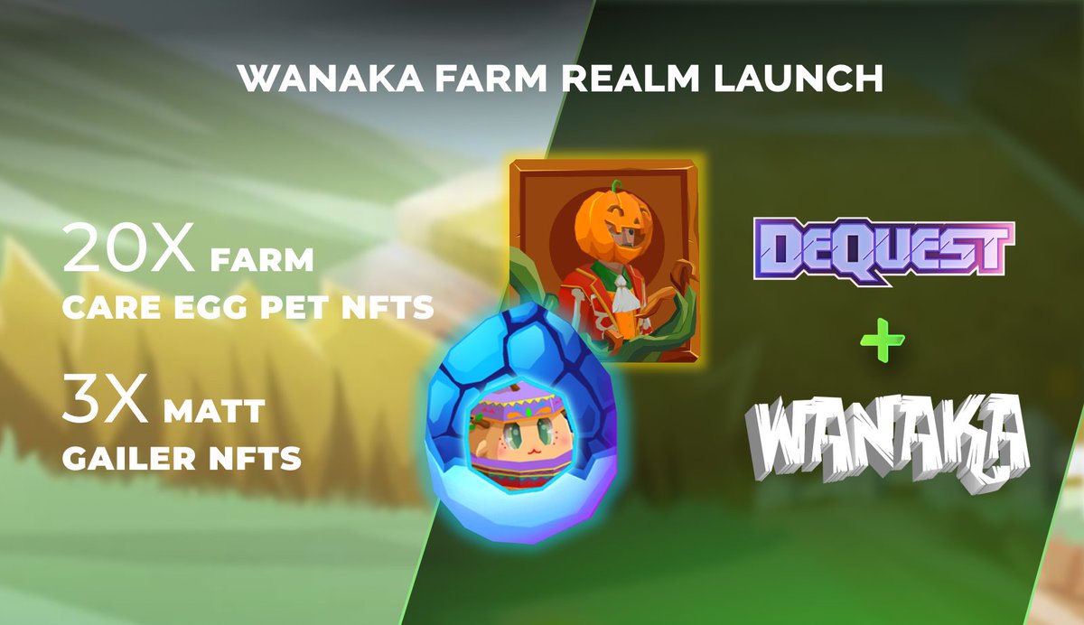 🚨Keep warming up for a bumper crop in #March, Farmers! 

📣It's time for <a href="/Wanaka_Farm/">Wanaka Farm</a> X 
<a href="/Dequest_io/">DeQuest 👀</a>.

Grab your pickaxe and dig deep into our new #realm place 🤠

🗓️ From Mar 1st to 31st, 2023
🏆Complete tasks, earn points, and win big prizes!👇
beta.dequest.io/realms/wanaka-…