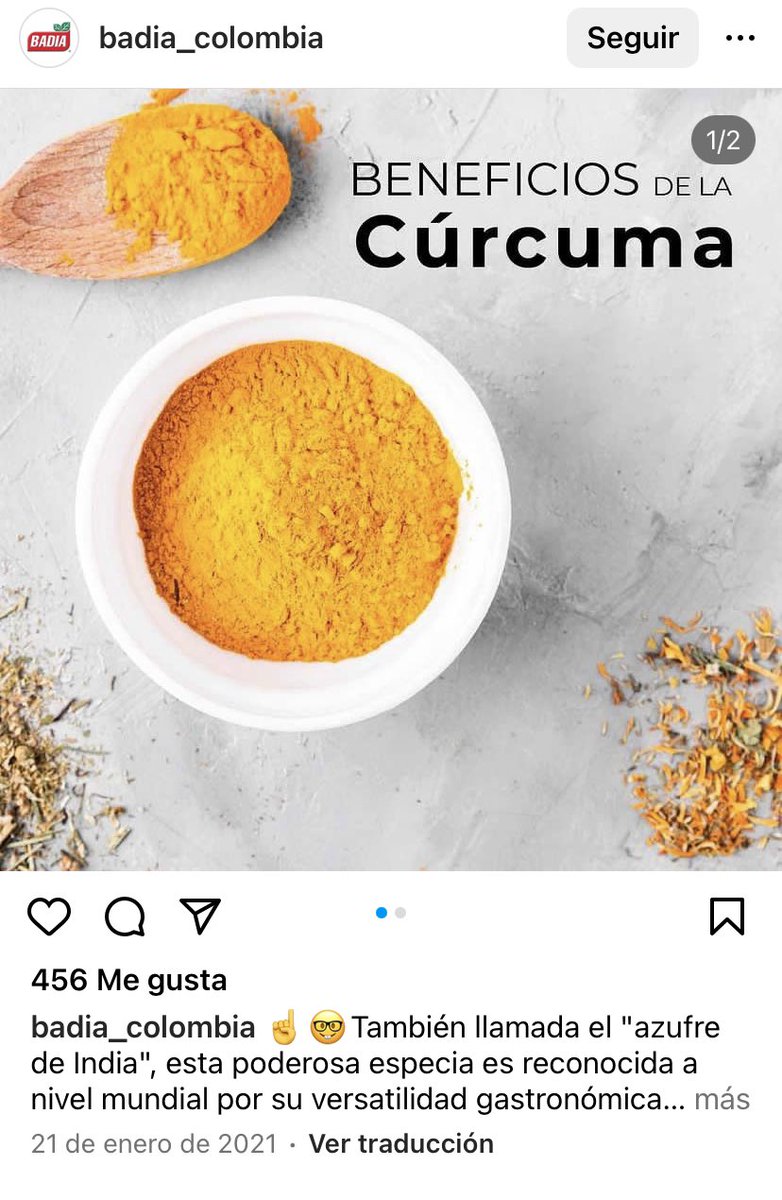 kellyrecalde's tweet photo. La cúrcuma, una especia conocida por su poder antiinflamatorio y antioxidante. Reduce el dolor, la inflamación y mejorar la salud del cerebro. ¡Inclúyela en tus comidas y aprovecha sus beneficios! 

#Cúrcuma #Antiinflamatorio #SaludNatural #AlimentosMedicinales https://t.co/4TQAVfyrZu