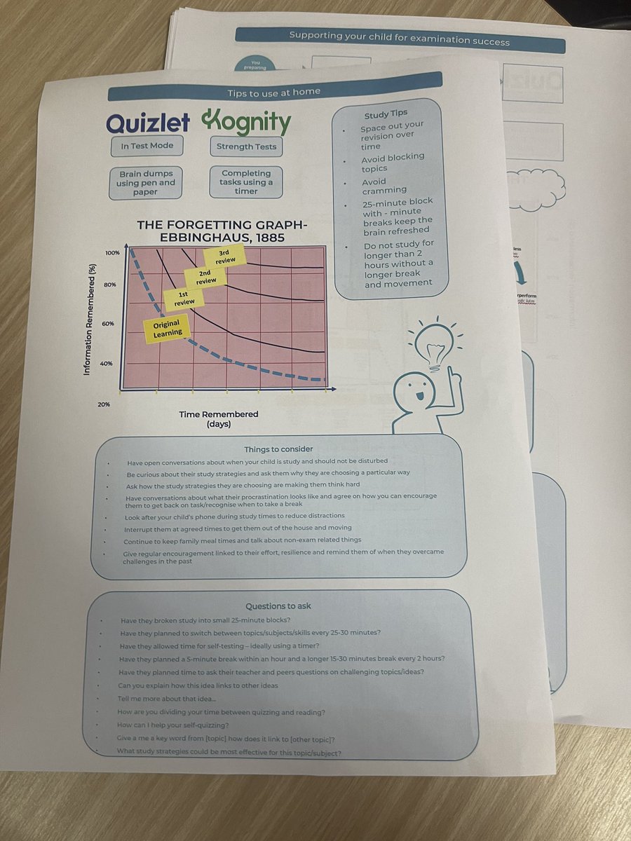 An excellent parent workshop led by <a href="/GeogArcher83/">Gemma Archer</a> today, talking through the approaches parents can take to support students with preparation for the #exam season. Occupied that space in the middle of the academic/pastoral Venn diagram beautifully. And joined some of our dots.👏🏻