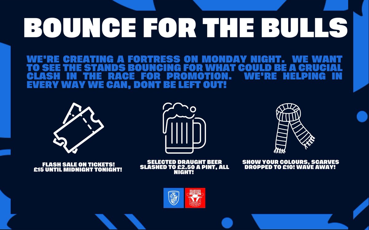 🔵 𝗕𝗢𝗨𝗡𝗖𝗜𝗡𝗚 𝗙𝗢𝗥 𝗧𝗛𝗘 𝗕𝗨𝗟𝗟𝗦

We’re doing everything we can to get the <a href="/TMStadium/">The Millennium Stadium</a> bouncing on Monday night!

🗞️ Read More: bit.ly/BOUNCEBULLS
🎟️ Buy Tickets: bit.ly/FEVvBRA
🧣 Scarves: bit.ly/3ENLw0x

#FEVvBRA | #BlueWall