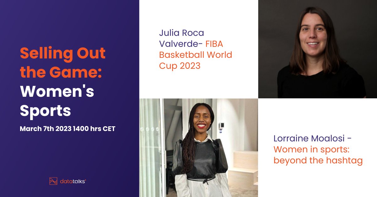 LESS THAN A WEEK TO GO!

On the 7th of March at 14:00 CET we are having a live event that <a href="/LorraineMoalosi/">Lorraine Moalosi</a> &amp; <a href="/juliarocavalver/">Julia Roca Valverde</a> (Ticketing Manager at FIBA Basketball World Cup 2023) are hosting - Selling out the game: women's sports 🏟️

Find out how to RSVP 👇 (thread)