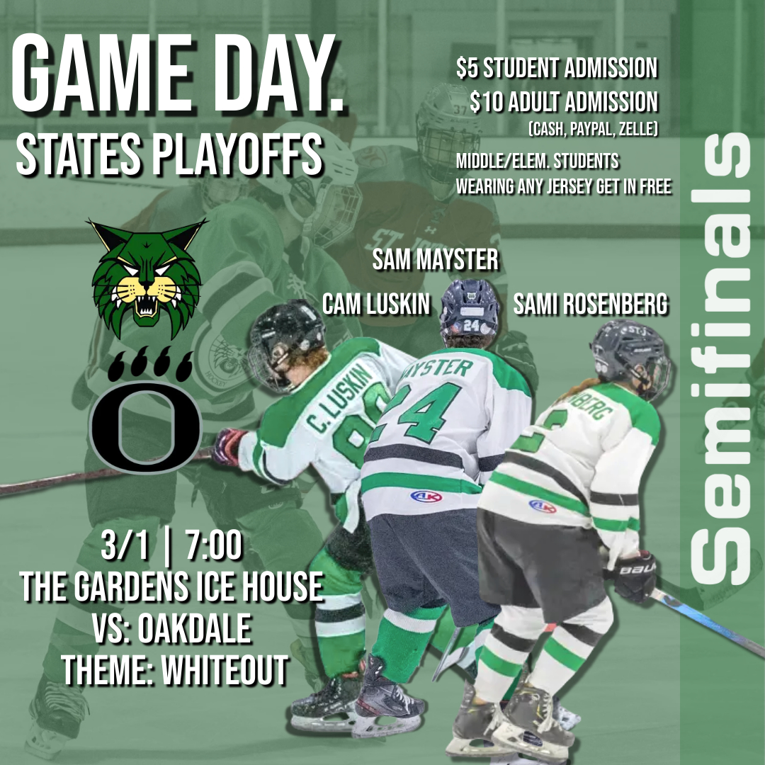 Midweek Battle for a spot in the Finals against <a href="/Oakdale_Hockey/">Oakdale Bears Hockey</a>...see you <a href="/GardensIceHouse/">The Gardens Ice House</a> tonight!

#RoadToStates