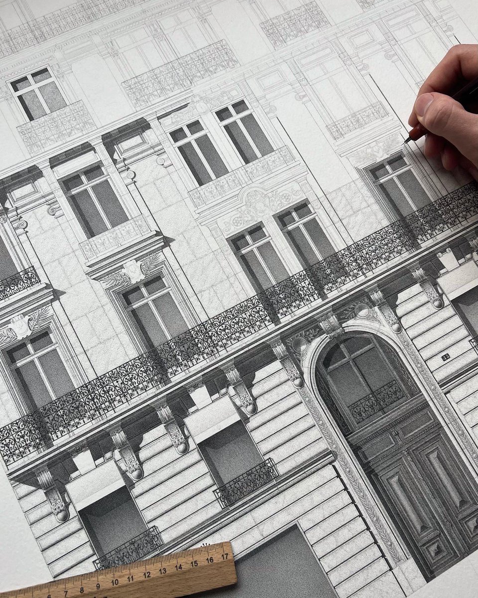 Recent progress on this large piece, 600  hours so far ✨