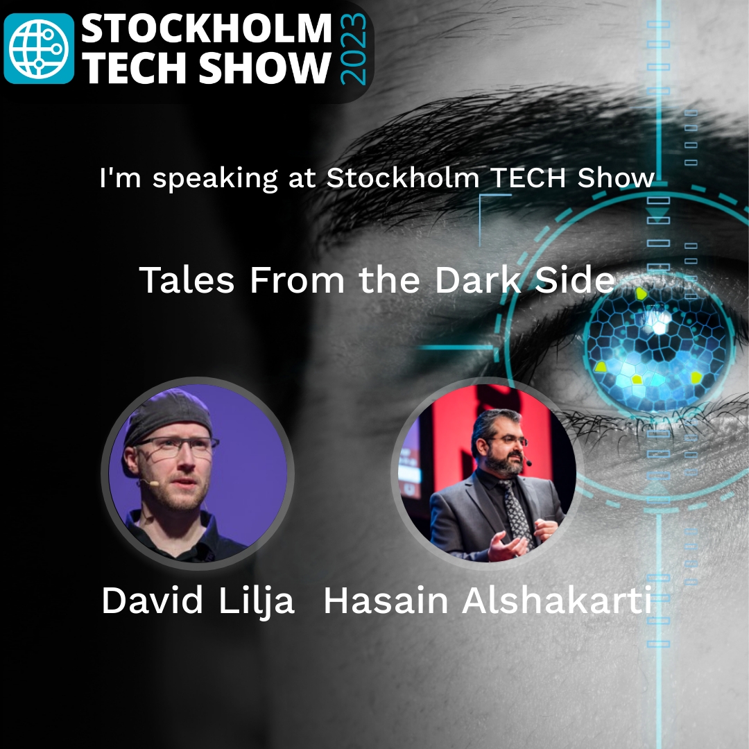 David Lilja (@dlilja) on Twitter photo Have you got your ticket yet?
I'll take the stage with <a href="/Alshakarti/">Hasain Alshakarti</a> and will show and explain real world cyberattacks by some rather sophisticated threat actors.
Where?
Stockholm TECH Show. May 3rd at 09:00 am.
#cyberattacks #security #infosec #presentation #speakers Have you got your ticket yet?
I'll take the stage with <a href="/Alshakarti/">Hasain Alshakarti</a> and will show and explain real world cyberattacks by some rather sophisticated threat actors.
Where?
Stockholm TECH Show. May 3rd at 09:00 am.
#cyberattacks #security #infosec #presentation #speakers
