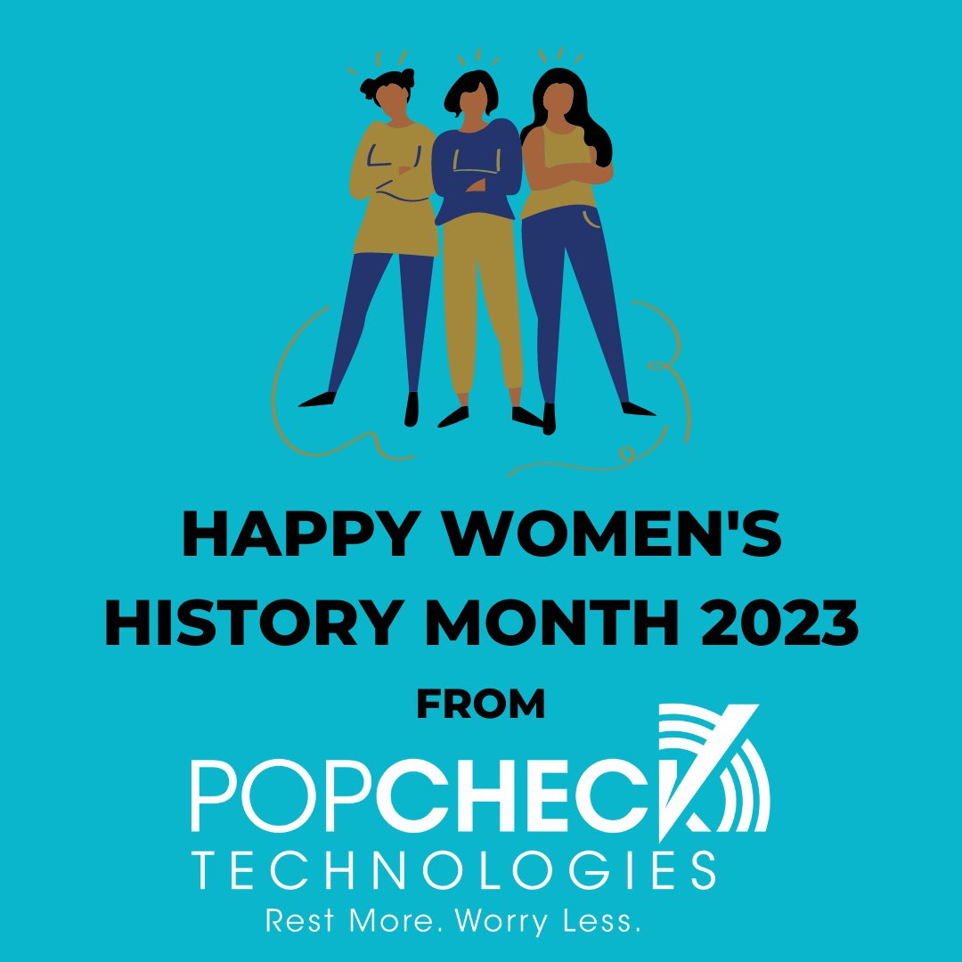 Happy #WomensHistoryMonth! As a woman-led health technology company, PopCheck Technologies understands the importance of celebrating women’s contributions to history. We thank those women who came before us and are excited to make our own impact. 

<a href="/EriDx2/">E. Dillard</a> @DrTamaraBaynham