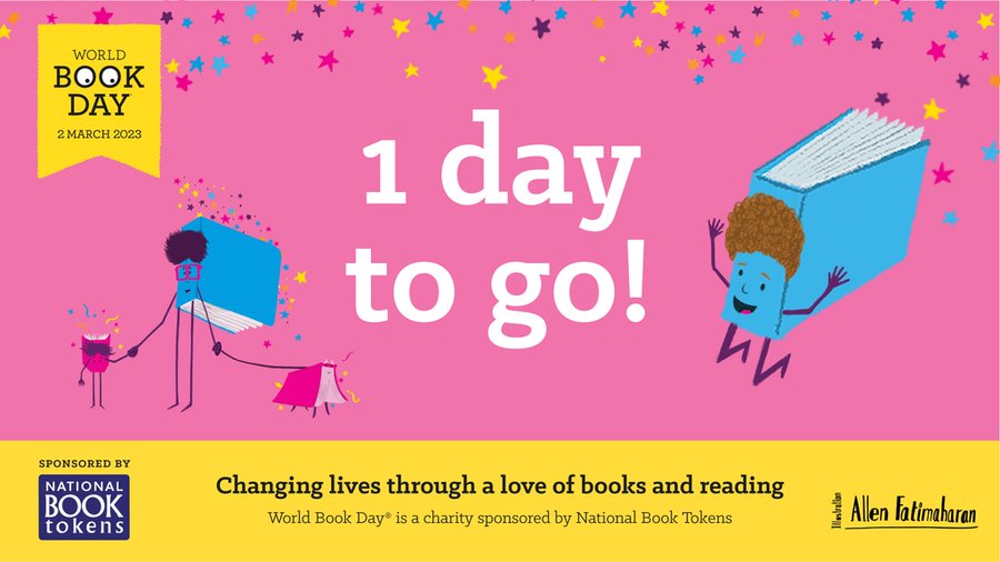 Just 1 more day until #WorldBookDay. We are celebrating by giving away audio and braille versions of the #WorldBookDay2023 titles, allowing children with a print disability to enjoy these wonderful books. #AccessibleBooks