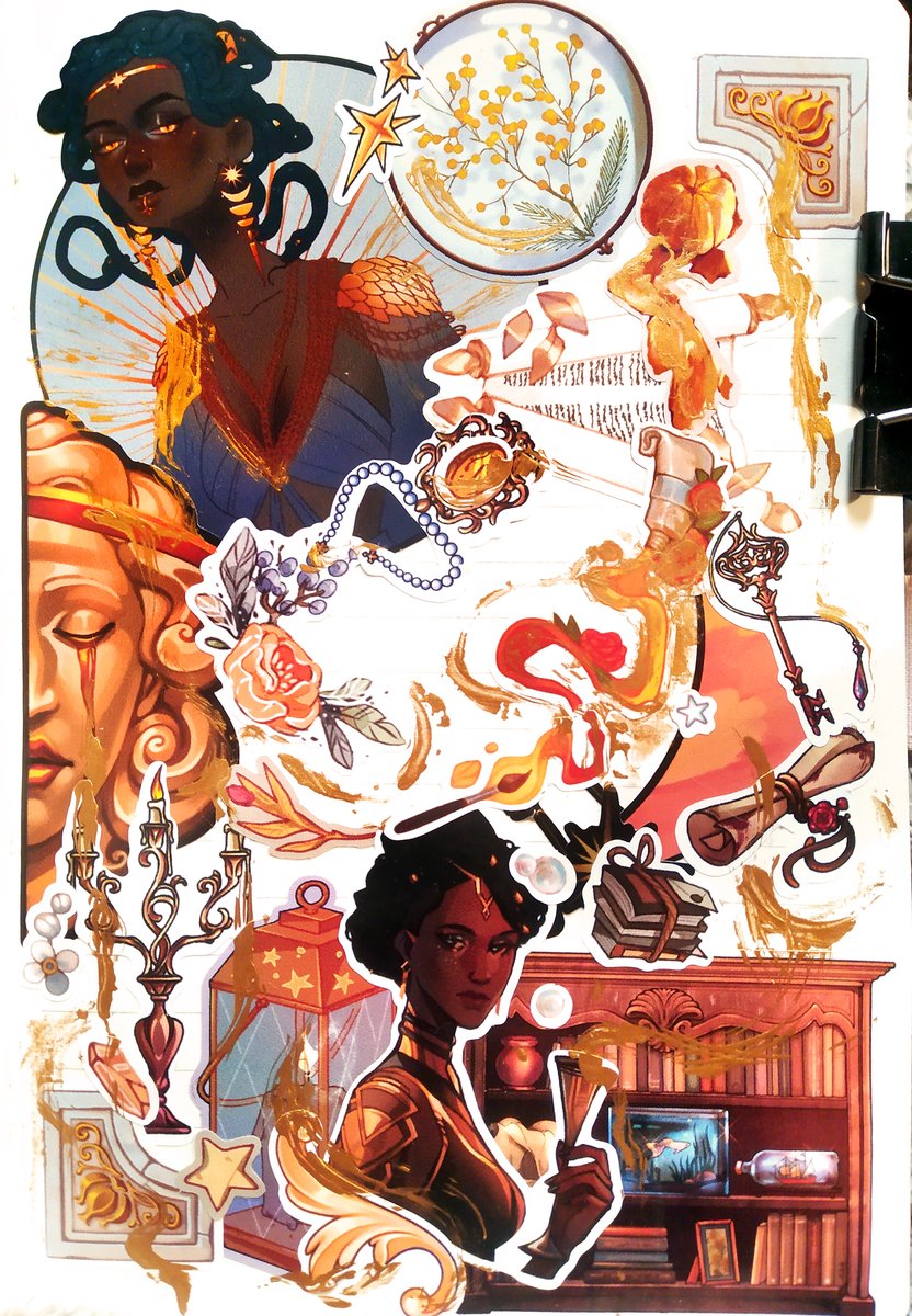 Golden lady
#MelMedarda inspired collage