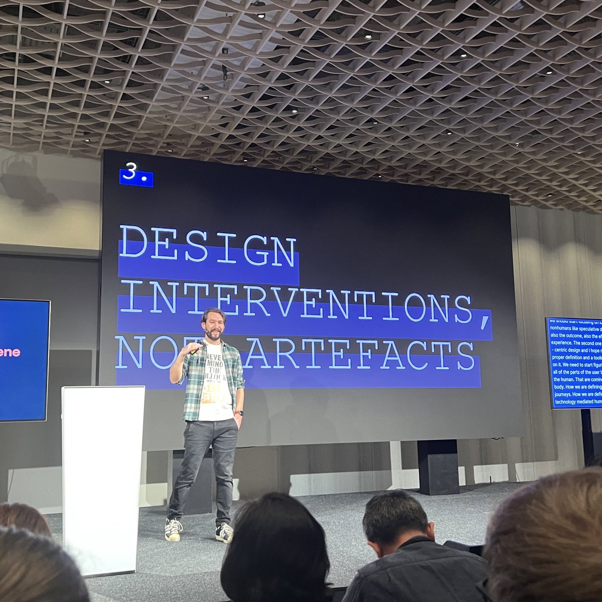 First day of <a href="/ixdconf/">Interaction Week</a> #interaction23, <a href="/csertanakos/">Csertán Ákos</a> talking about how the world resists the designerly will and what we can do about that in the post anthropocene age.
Check his article for details to be blown away just as his audience was in Zürich!

linkedin.com/pulse/design-c…