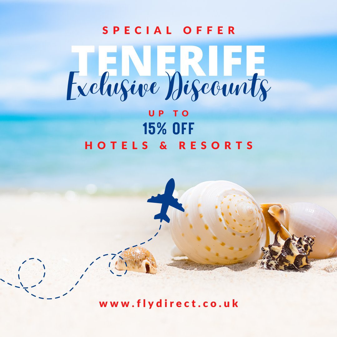 Calling all Tenerife lovers 📣 

WINTER EXCLUSIVE DISCOUNTS EXTENDED🌞⛱

#FlyDirect #JerseyCI #Spain #Tenerife #WinterSun #Sunshine #CITravelGroup