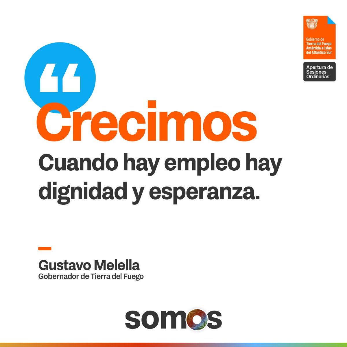 Crecimos en empleo, con más desarrollo y acompañamiento a todos los sectores. 

#AperturaSesiones2023