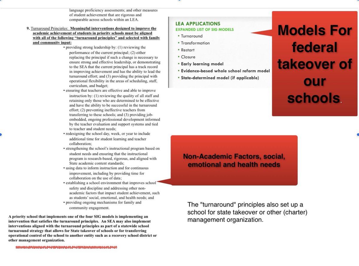 HogeAnita's tweet photo. Use the tests to evaluate whether teachers were teaching Common Core which removed teacher authority to create their own objectives & standards. Everything had to be standardized for computer retrieval. Teachers were fired by the dozens. The SIG grants (school improvement grants) https://t.co/wVKovmMSRw