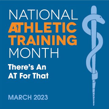 March is National Athletic Training Month, a month dedicated to raising awareness of who athletic trainers are & the impact they have on patient health & safety. Athletic trainers are multi-skilled health care professionals. #NATM2023