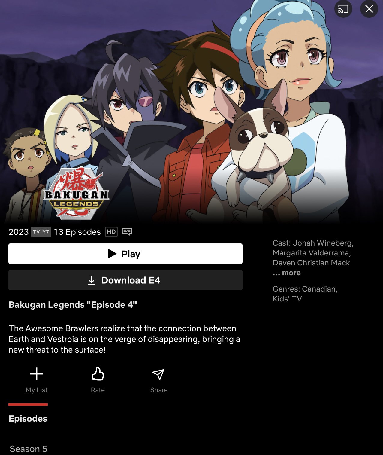 Bakugan Wiki on X: Bakugan: Legends has been released on Netflix, in its  entirety. The season consists of 13 26-minute episodes, and appears to be  the finale of the Bakugan animated show