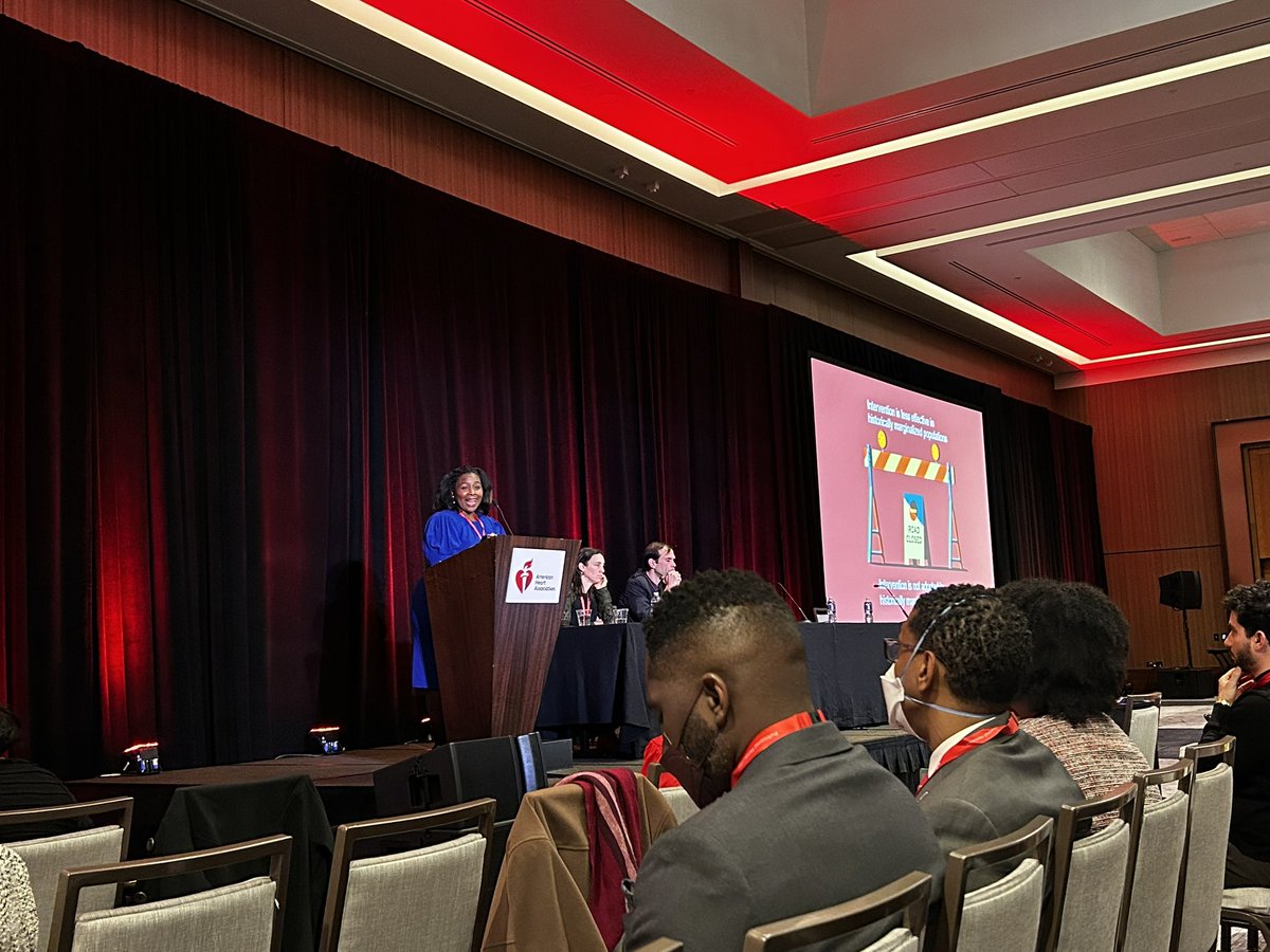 ShutongDu's tweet photo. #EPILifesyle23 Dr. Crystal Wiley Cené gave us a fun and informative keynote lecture on distinguishing, evaluating, and conducting implementation research, as well as the importance of leveraging implementation science among marginalized populations. @DrCrystalCene @AHAMeetings https://t.co/l4ETY7nEJl