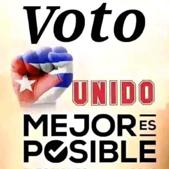 YunielRamirez2's tweet photo. Si por el voto unido #EliminaElBloqueo #cubamined #CubaViveYRenace #CubaViveyAbraza #SomosContinuidad #FuerzaCuba @LienMons @YumisleidyLina1 @IpvceEGuevaraVc @curbelo_asley @elsa_ena https://t.co/sH6bF0zl7c