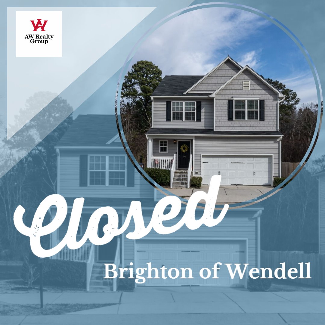 awrealtygroup's tweet photo. Another lucrative listing closed in Wendell NC. A special appreciation to our client for their confidence and trust in us. Its a great time to buy and sell with AW Realty Group. #awrealtygroup #realtor #listmyhouse https://t.co/c8PXTluIXP