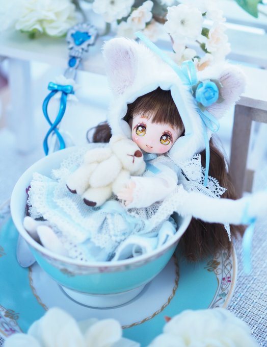 ルルちゃんもおもちちゃんもティーカップサイズできゃわだね…🥲💙❤️
#たんちっ子 #ろーらん服 