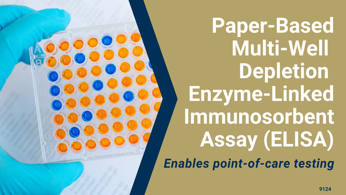 GaTechOTL's tweet image. #AvailableForLicense: A new technique has the potential to transform ELISA-based tests typically performed at clinical laboratories into single-use, disposable dipstick tests to be used at the point of care or home.
ow.ly/kXc050N2sHZ #ELISA  #POCtesting @GeorgiaTech_ECE