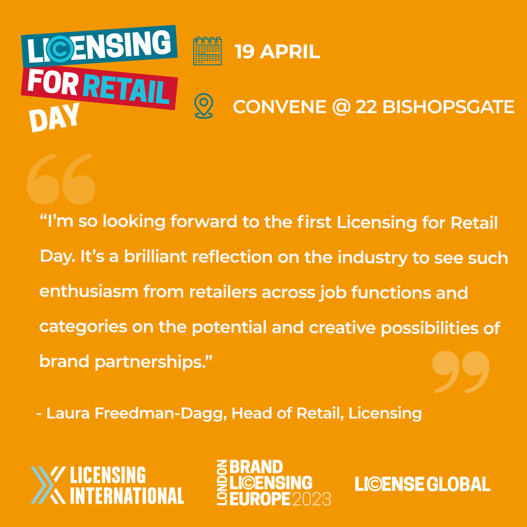 Hear from our Head of Retail, Laura Freedman-Dagg, about our upcoming Licensing for Retail Day! To register now, visit this link: bit.ly/3Z5P9Xw

#licensingforretail #licensing