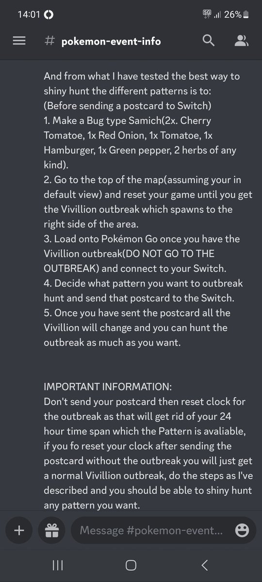 RiversJewell7's tweet photo. My Method for #shinyhunting ANY Shiny #vivillion pattern in Pokémon Scarlet &amp; Violet 😁

#PokemonDay 
#Pokemon 
#PokemonCards 
#scarletandviolet
#Vivillion https://t.co/wexSQR6JZ9
