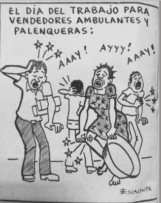 OrlandoDeavilaP's tweet image. En las calles del Centro histórico eran perseguidas por la Policia, la cual les decomisaba la mercancia y las apresaba. Crista Salgado, una ex vendedora de frutas que trabajó allí en los años 80, recuerda que la Policía se refería a ellas como "estas negras de mierda".