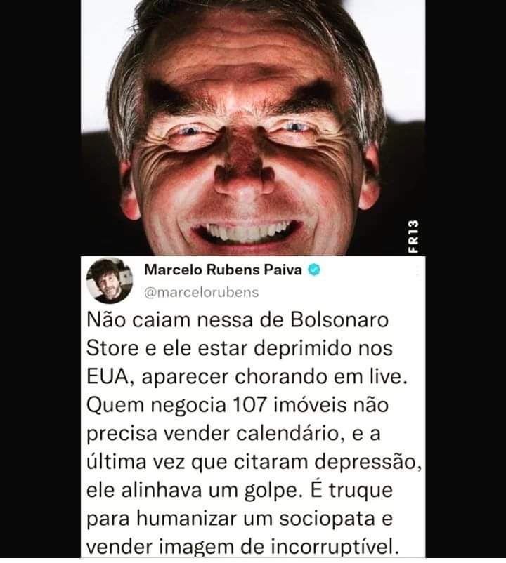 Por mim morre à míngua! 
#BolsonaroNaCadeia #bolsonarogenocida #bolsonarofascista