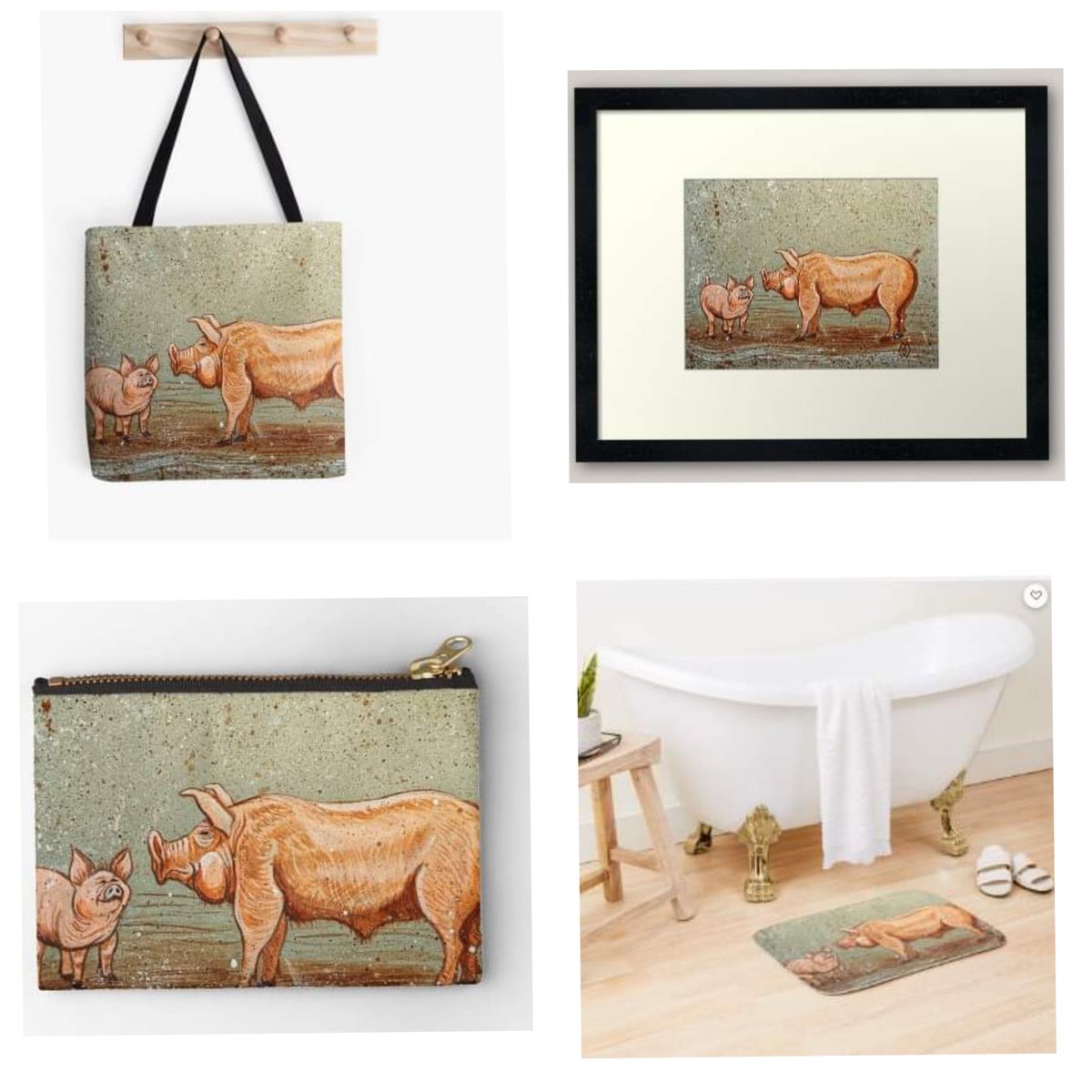 MattStarrFineA1's tweet photo. March 1st is National Pig Day. This is my fun acrylic painting of some pigs playing in the mud, with some products. https://t.co/POjJi1r6qX
#mattstarrfineart #pig #pigs #hog #hogs #piggie #piggy #animals #cute #piglet #mud #oink #pork #piglove #pet #pets #pegpig #piglover #f https://t.co/oI2lZq2rju