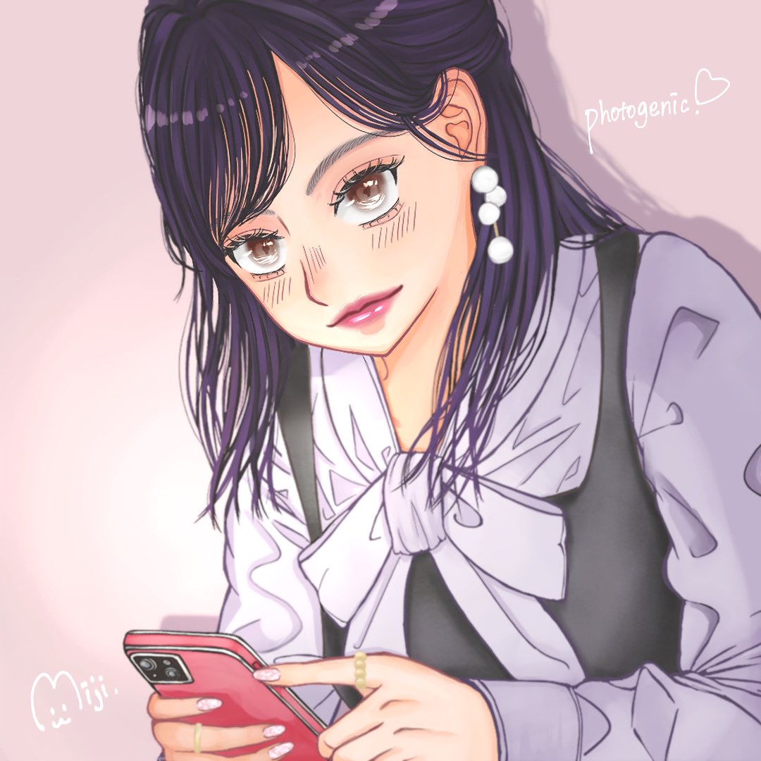 .
似顔絵🎨✍💕
.
映えるところが好きな子😉
🤳✖️👧🏻
.
#イラスト #似顔絵  #illustration 
#Illust #女の子イラスト 
#絵師さんと繋がりたい 
#イラスト好きさんと繋がりたい