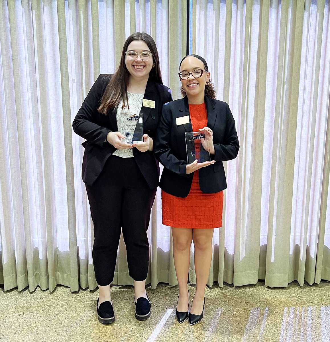 Congratulations to the Kent State Sales Team who participated in the University of Toledo's Invitational Collegiate Sales Competition. Hannah Keil and Jana Stone were Gold Finalists, placing first in their rooms and Kent State ranked fifth among 50 participating universities! 🏆