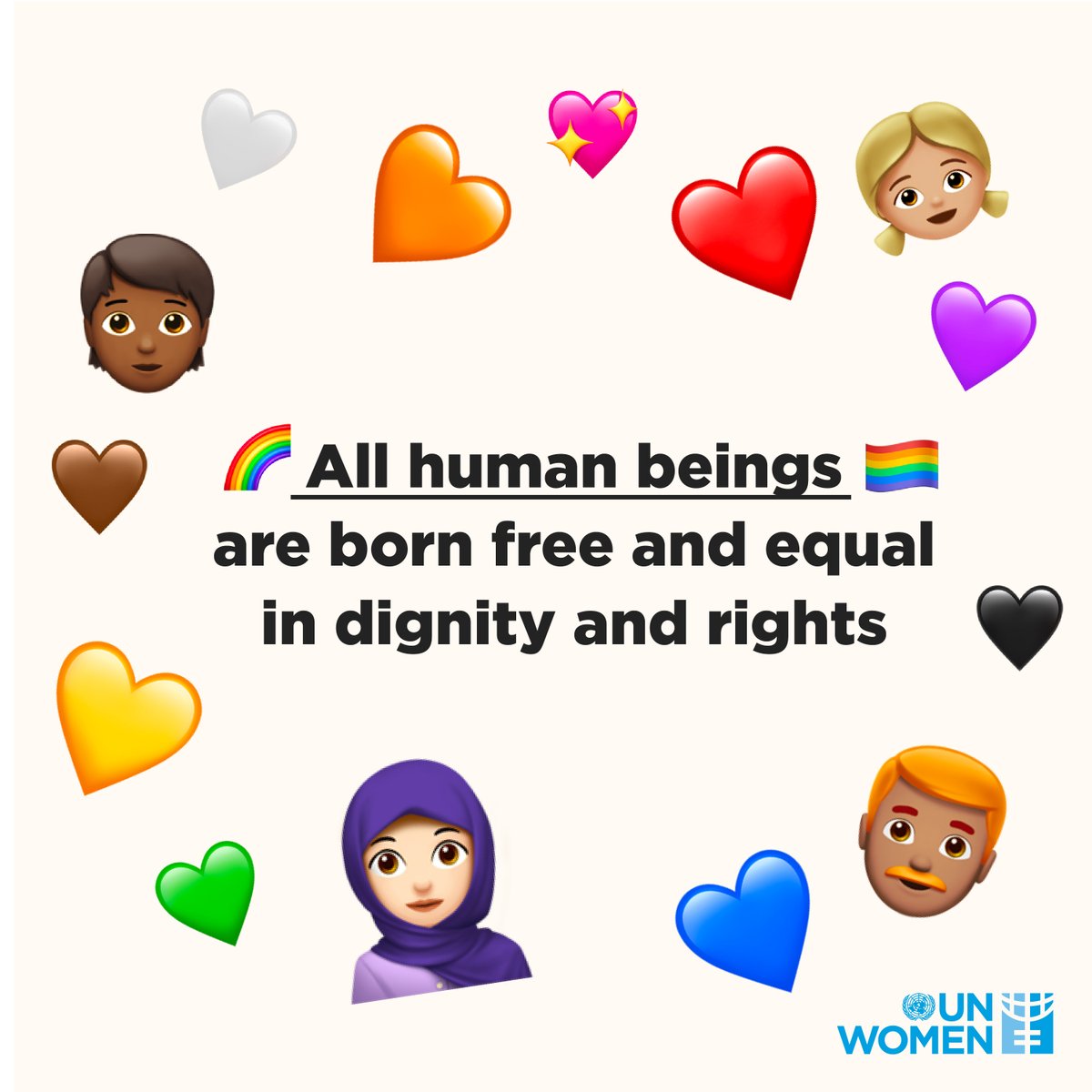 Reminder:
All human beings are born free and equal in dignity and rights. 

Are you with us?