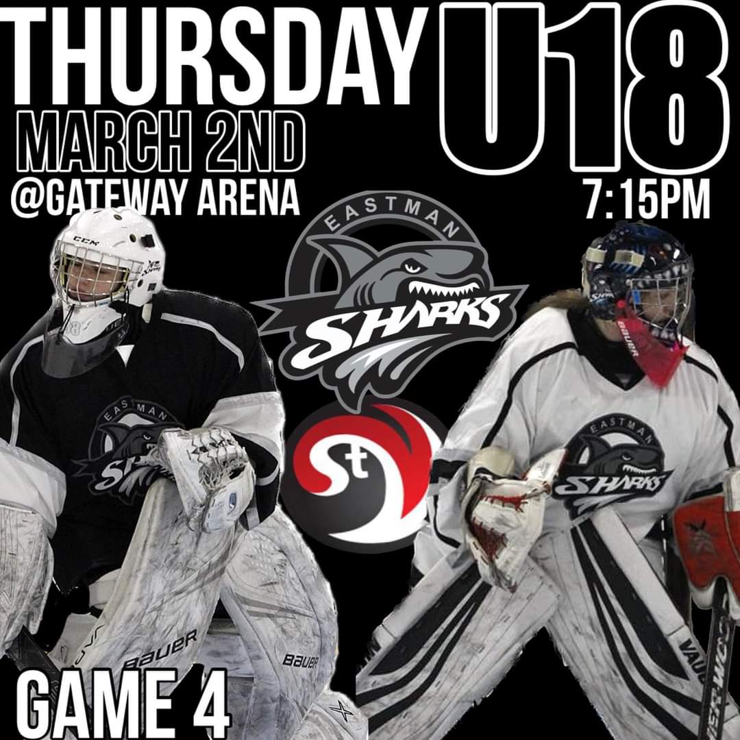 ManitobaSharks's tweet photo. Our U18 Sharks are at Gateway arena for game 4 of their series on Thursday night.  Vics lead the series 2 games to 1.  
You got this girls!!!  Let’s get the W! Puck drop is at 7:15pm.
🗣️LET’S GO!!! https://t.co/Bbs4d50ljd