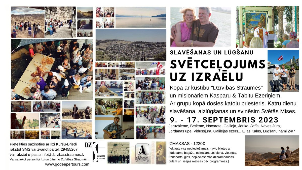 godeepertours's tweet photo. Lūgšanu, slavēšanas svētceļojums Dieva godam ar Katoļu baznīcas ļaudīm, kustību Dzīvības Straumes un katoļu priesteri, lai svinētu kopā Sv. Mises. Slavēšāna tuksnesī, lūgšanu namos 24/7, pie dabas &amp;citur kopā ar @Kaspars_Ezerins un Tabita. Pieteikties ->   https://t.co/iOLMentzpX https://t.co/2cYtwe0pzm